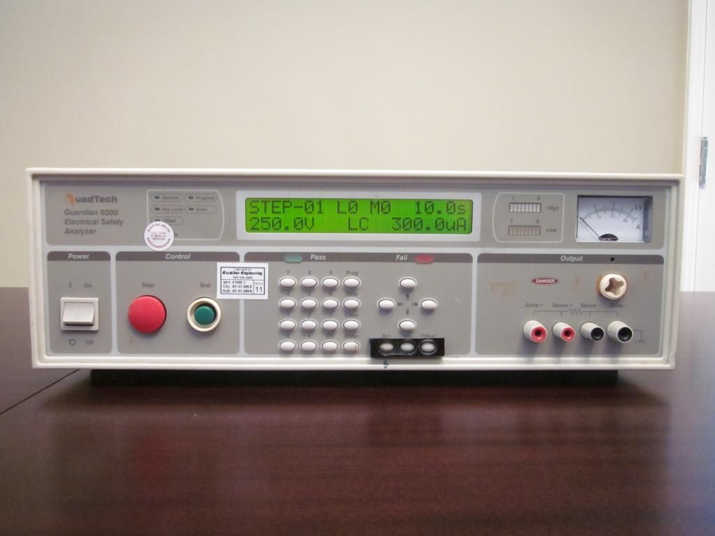 Quadtech Guardian 6000 Electrical Safety Analyzer AC DC Hipot Tester Cal'D